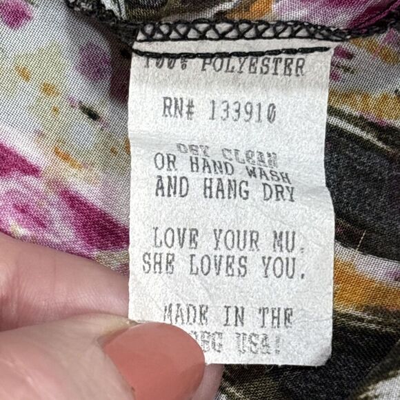 Show Me Your Mumu Chelsey Ikat Dye Sheer Bell Sleeve Blouse Top Small Boho Chic - Picture 5 of 8